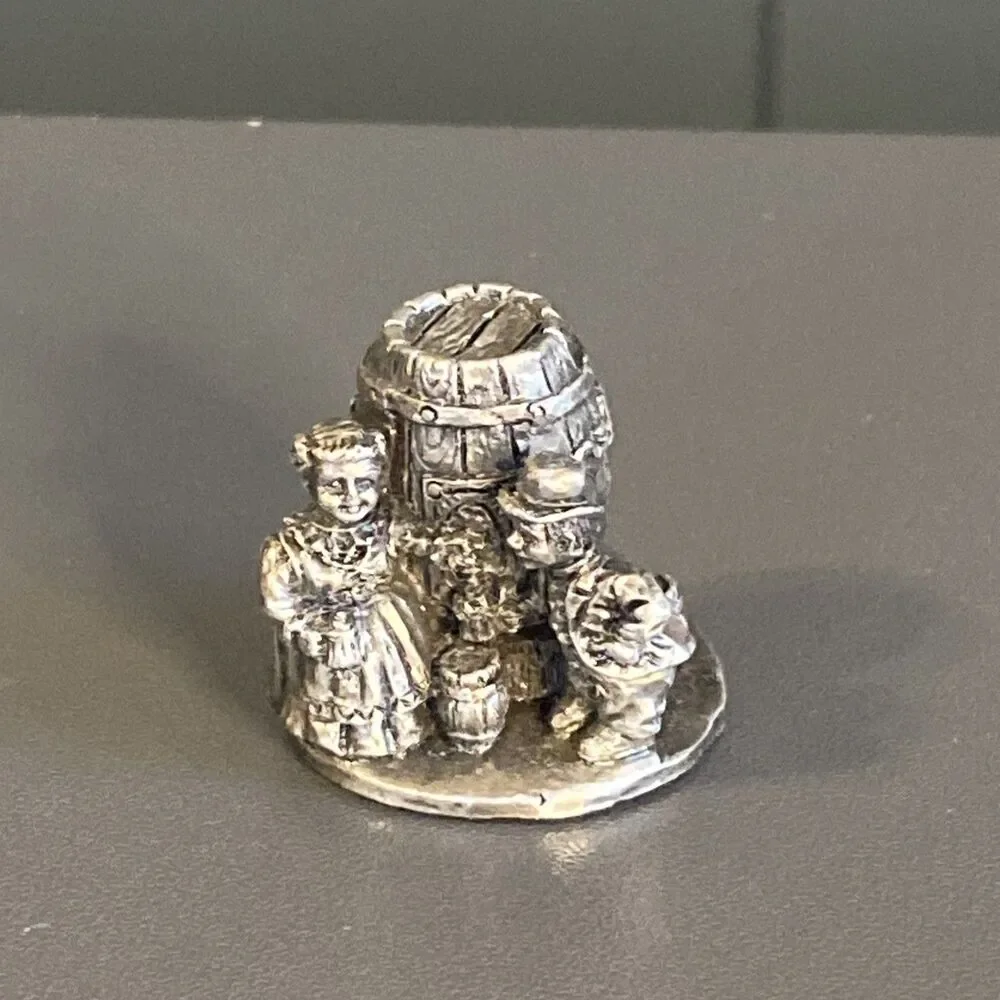15 IRS Pewter Figures People Wagon Beer 1990s Miniature Metal Model Display 1